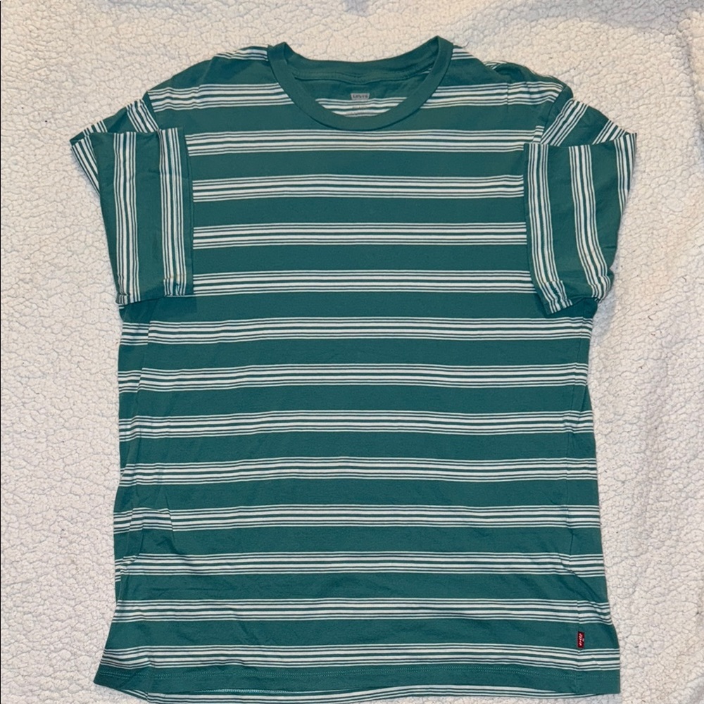 Men’s Levi’s Relaxed Striped Turquoise Shirt